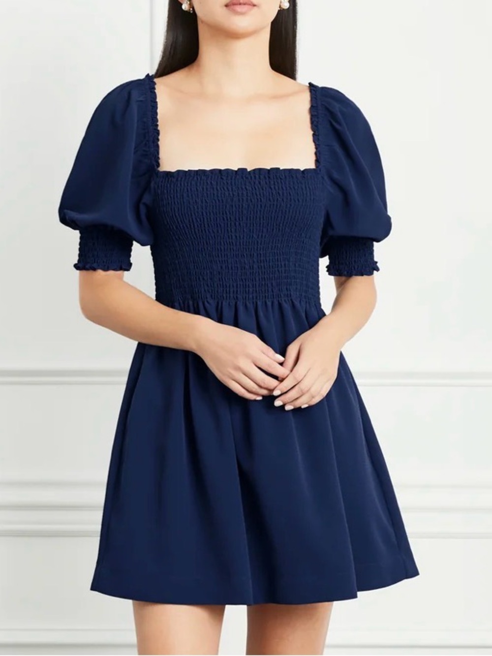 Hill House Athena Nap Dress in Navy, NEW